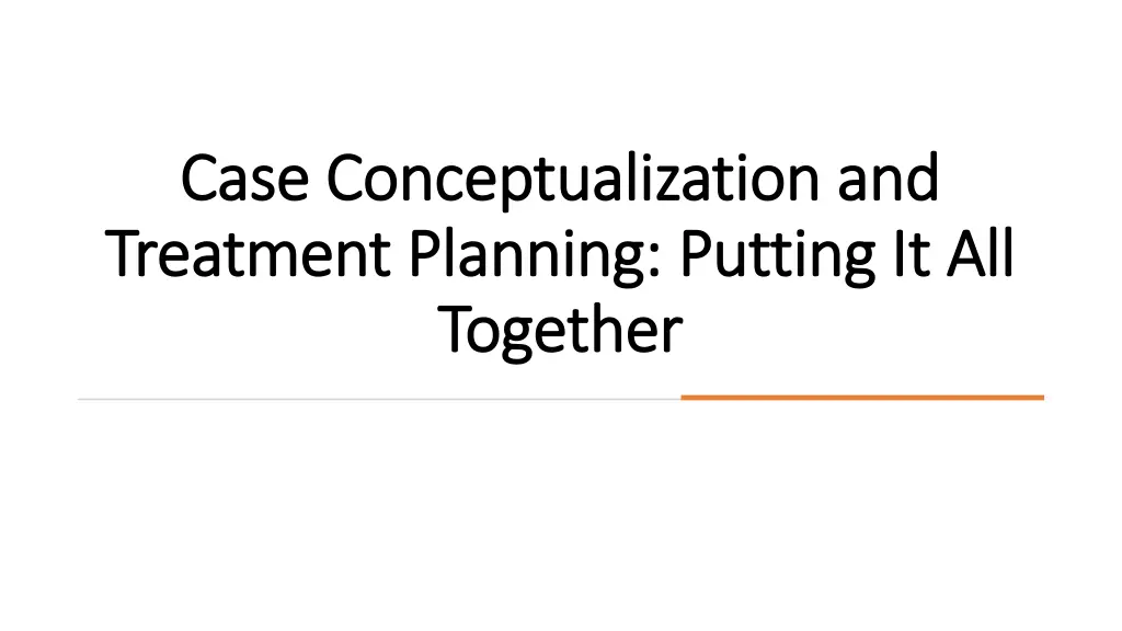 case conceptualization and case conceptualization