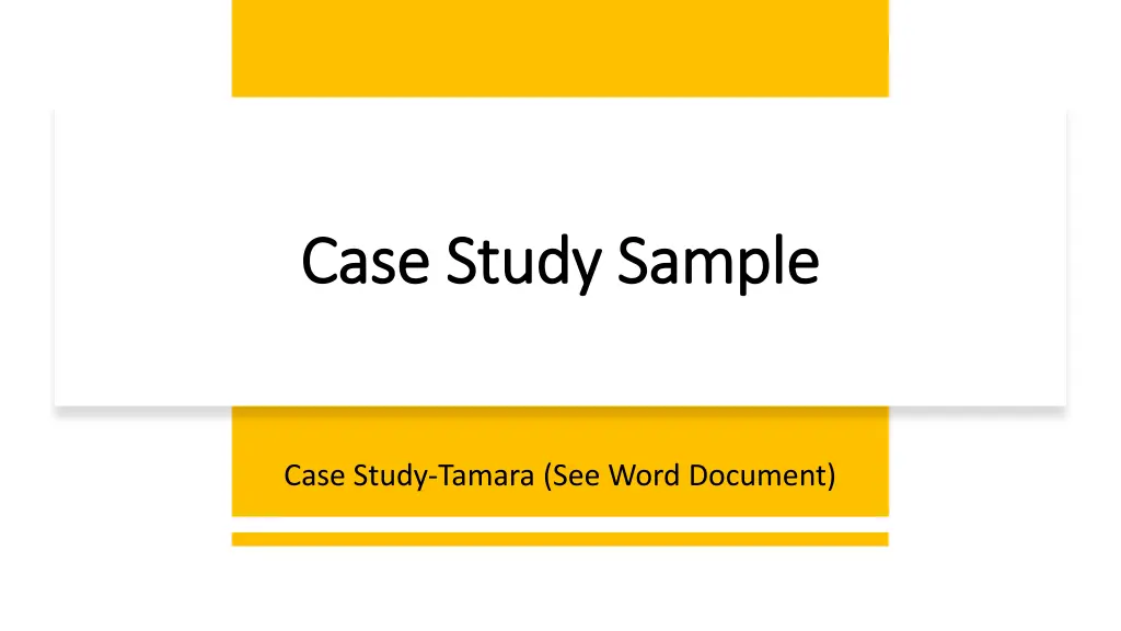 case study sample case study sample