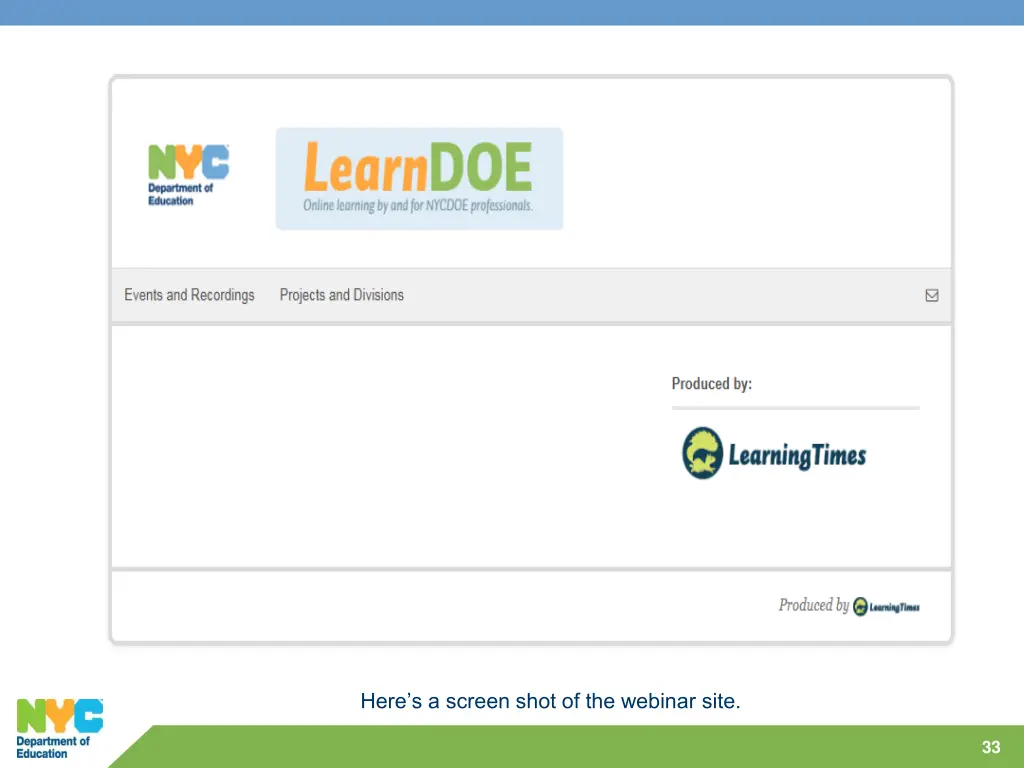 here s a screen shot of the webinar site