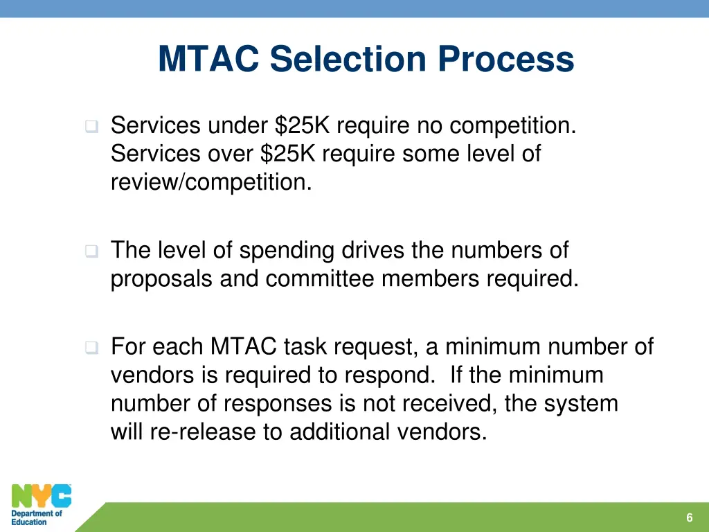 mtac selection process