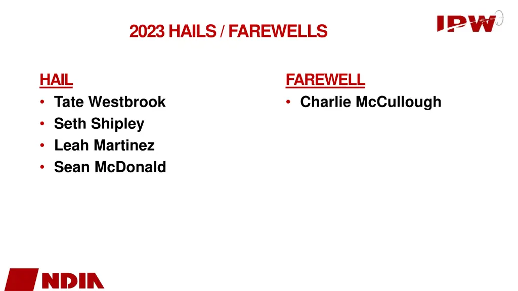2023 hails farewells