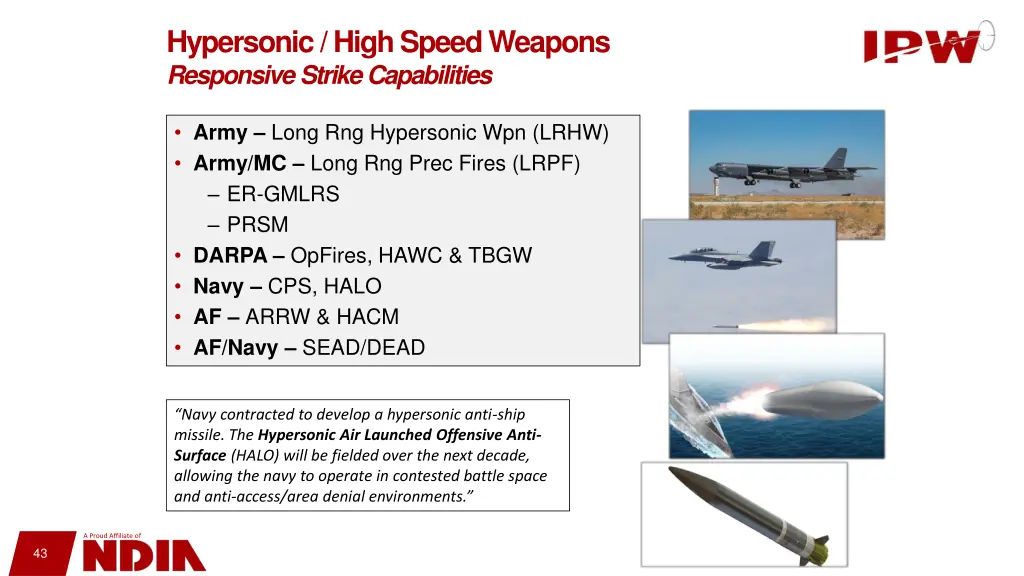 hypersonic high speed weapons responsive strike