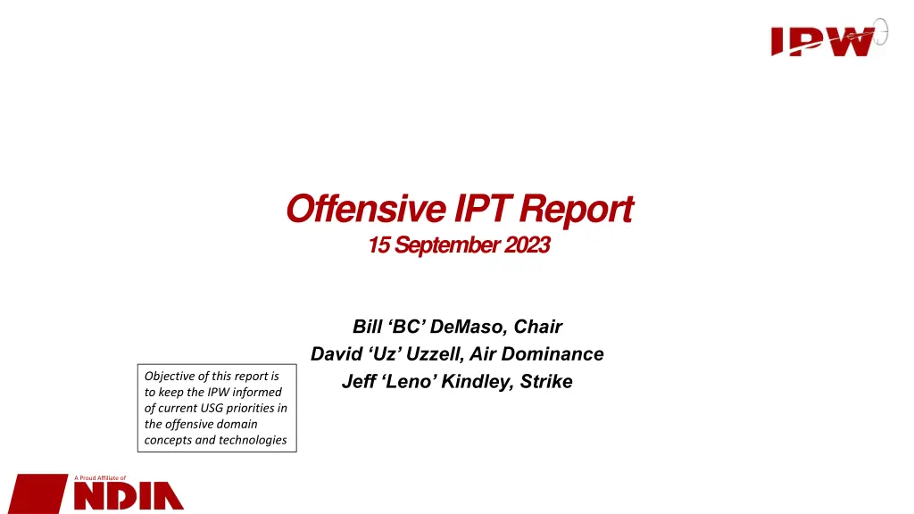 offensive ipt report 15 september 2023