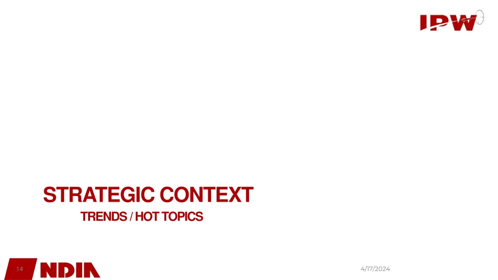 strategic context trends hot topics