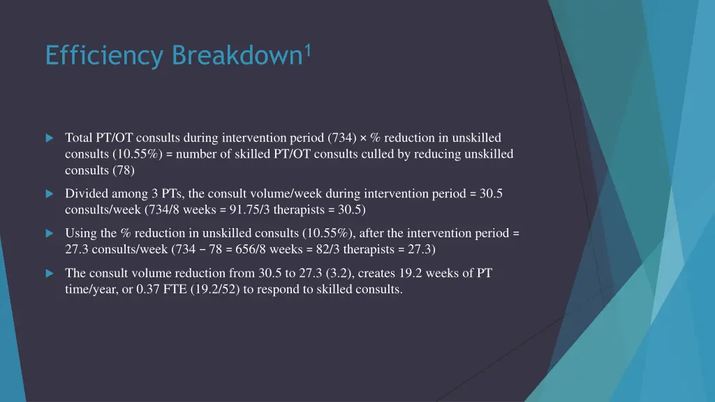 efficiency breakdown 1