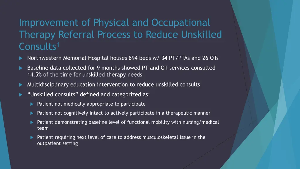 improvement of physical and occupational therapy
