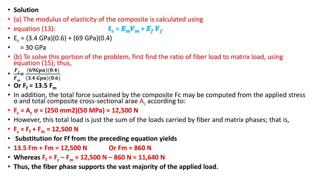 solution a the modulus of elasticity