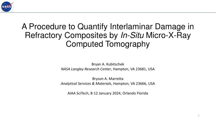 a procedure to quantify interlaminar damage