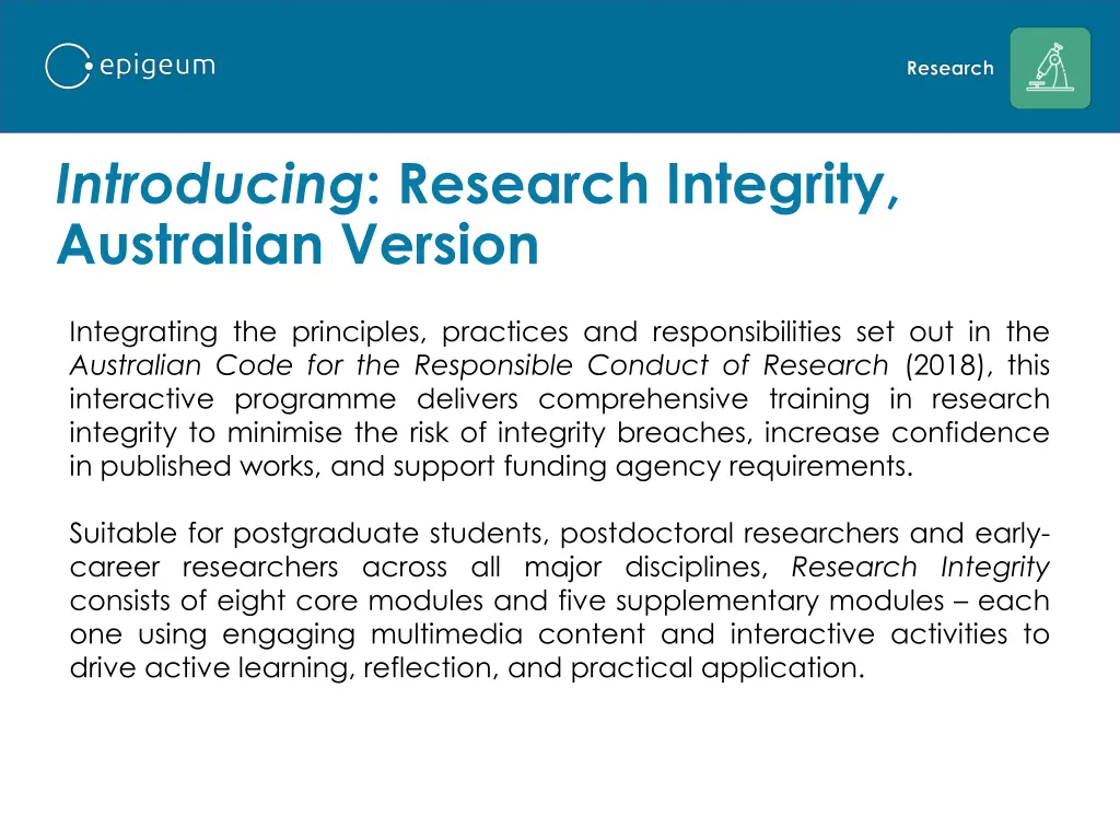 introducing research integrity australian version