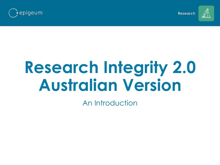 research integrity 2 0 australian version