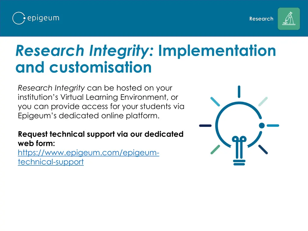 research integrity implementation