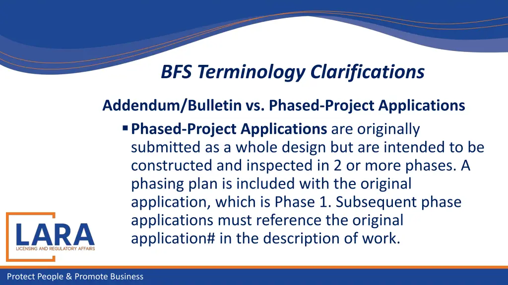 bfs terminology clarifications 2