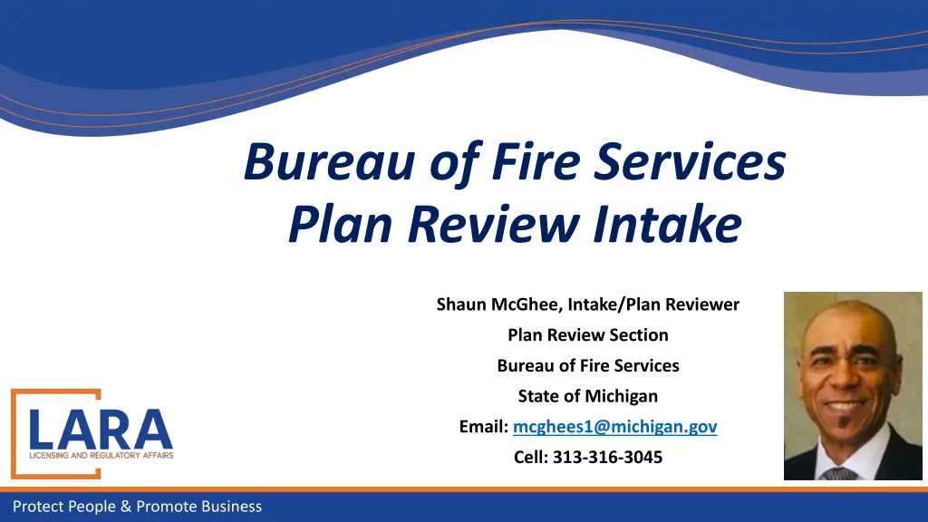 bureau of fire services plan review intake