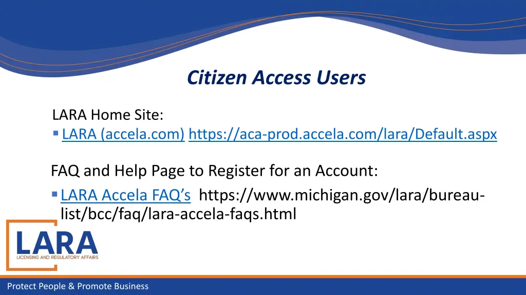 citizen access users