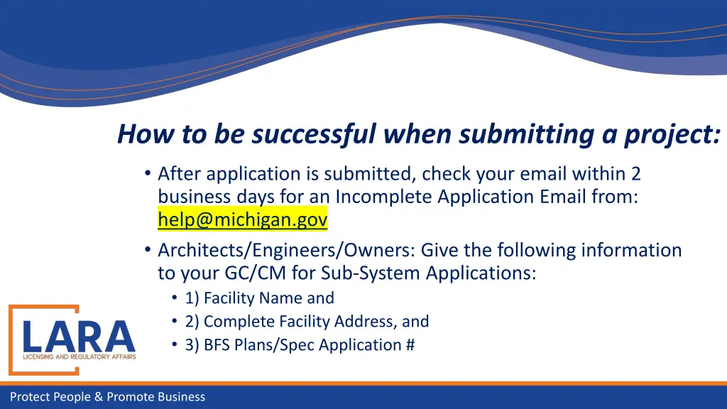 how to be successful when submitting a project 1