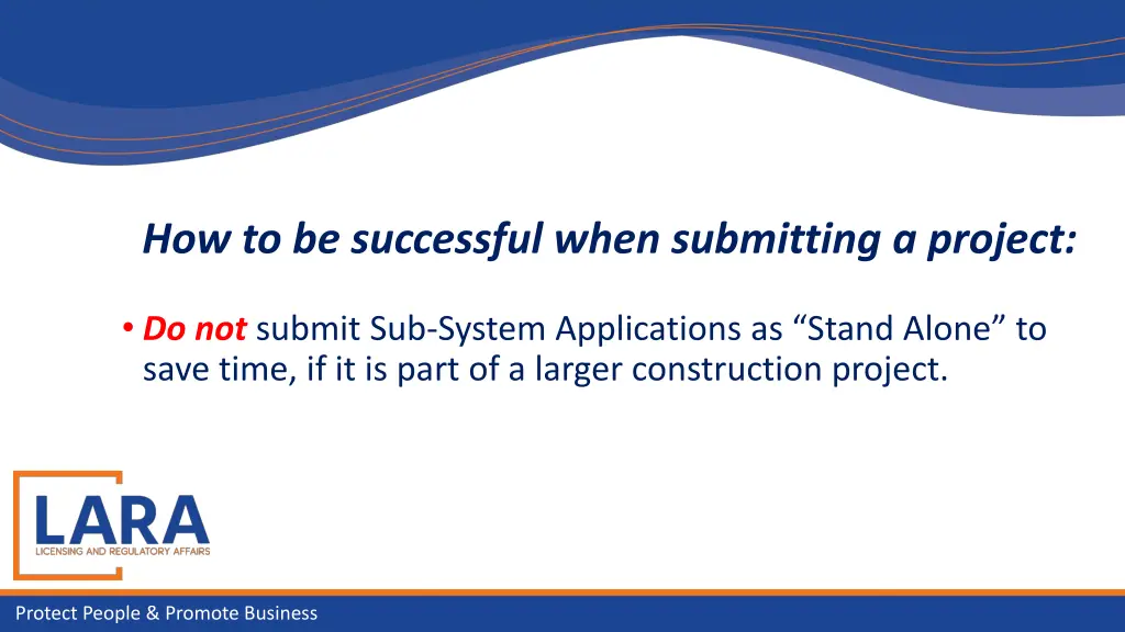 how to be successful when submitting a project 2