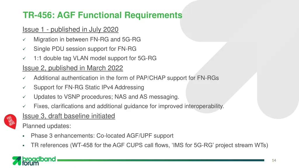 tr 456 agf functional requirements