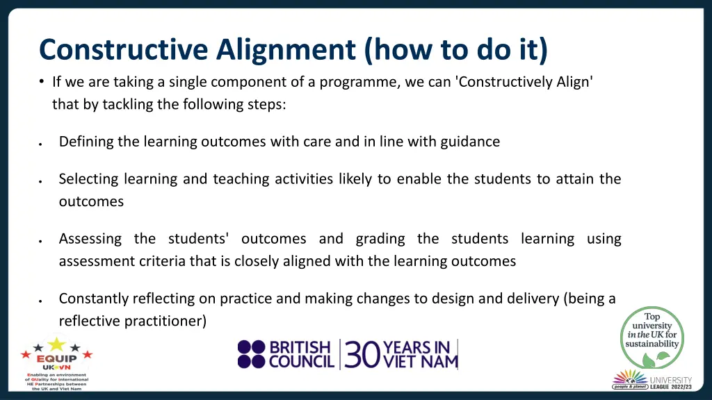 constructive alignment