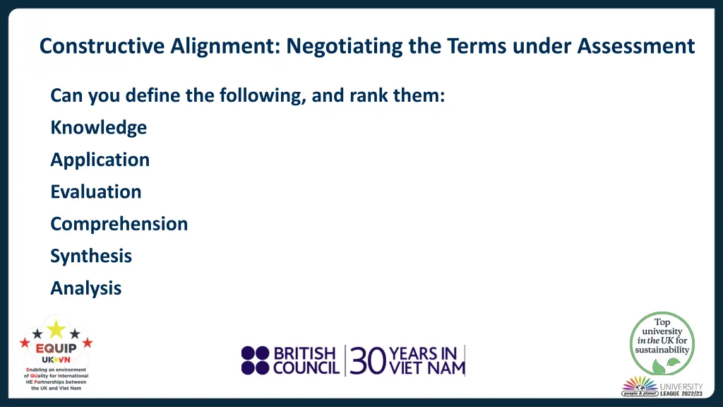 constructive alignment negotiating the terms