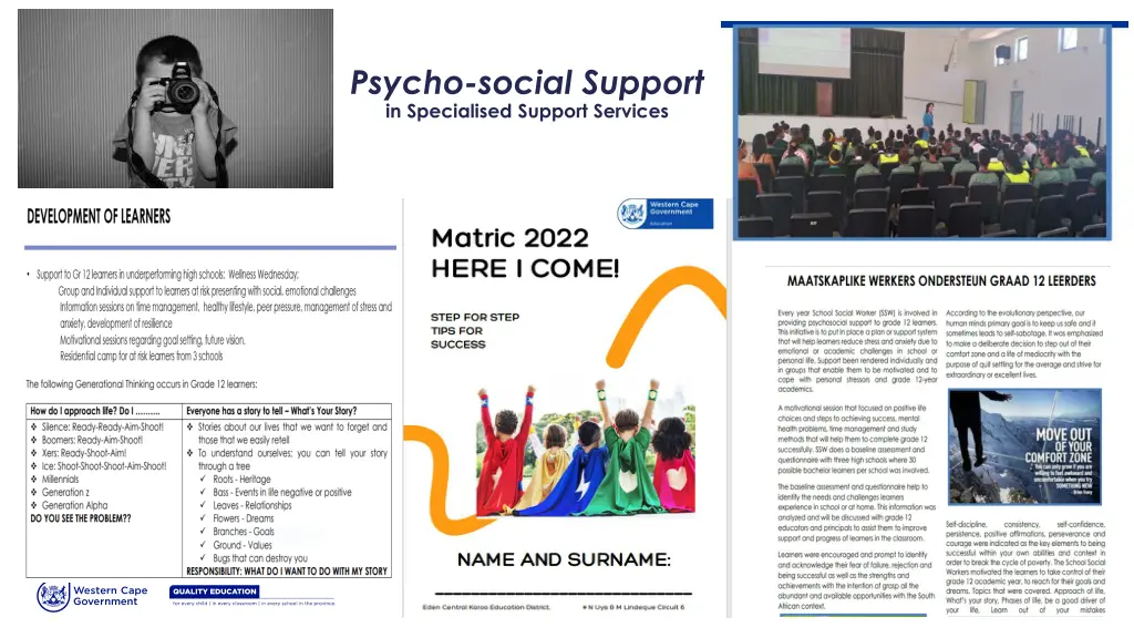 psycho social support in specialised support