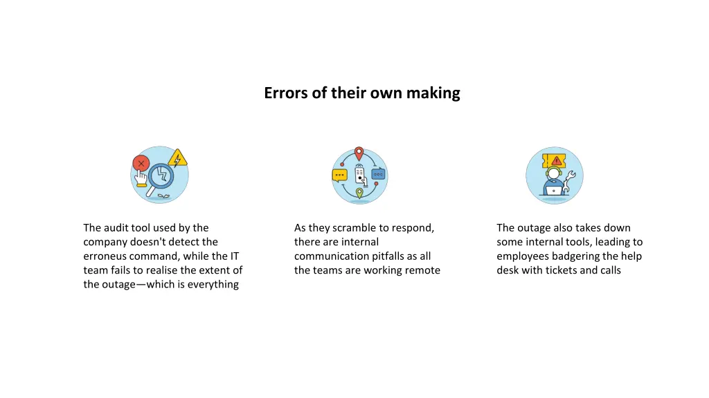 errors of their own making