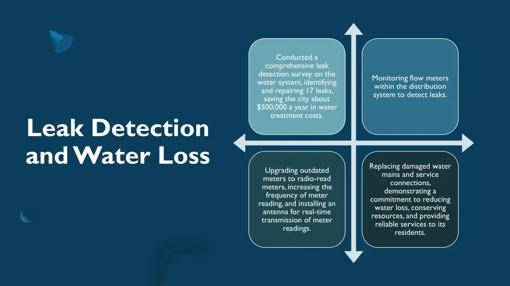 conducted a comprehensive leak detection survey