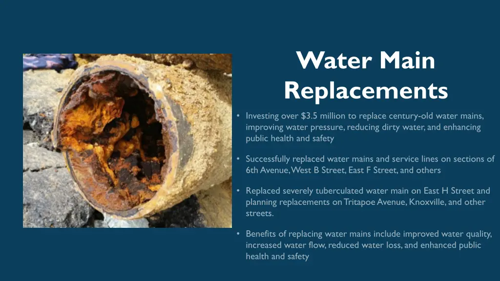 water main replacements