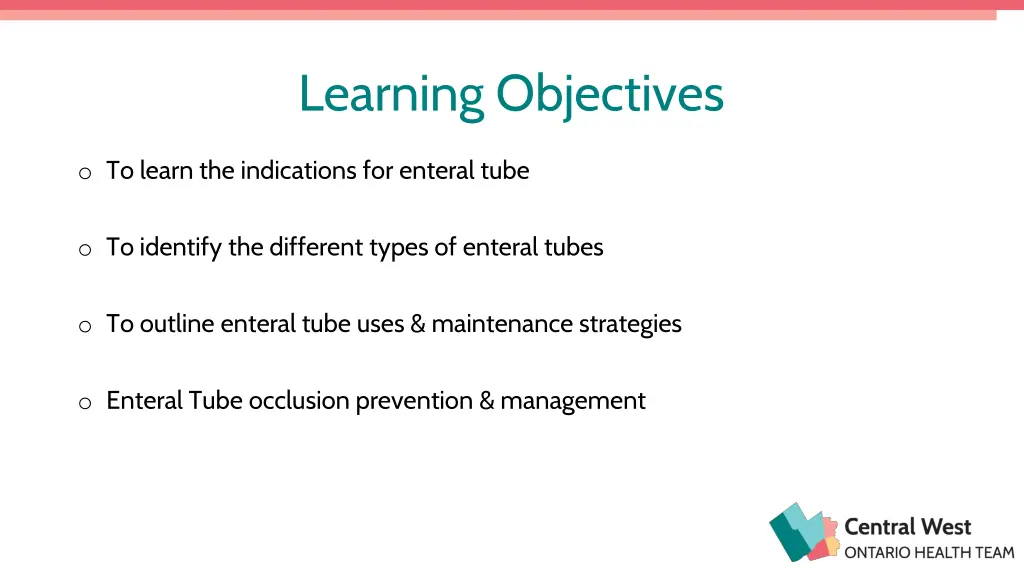 learning objectives