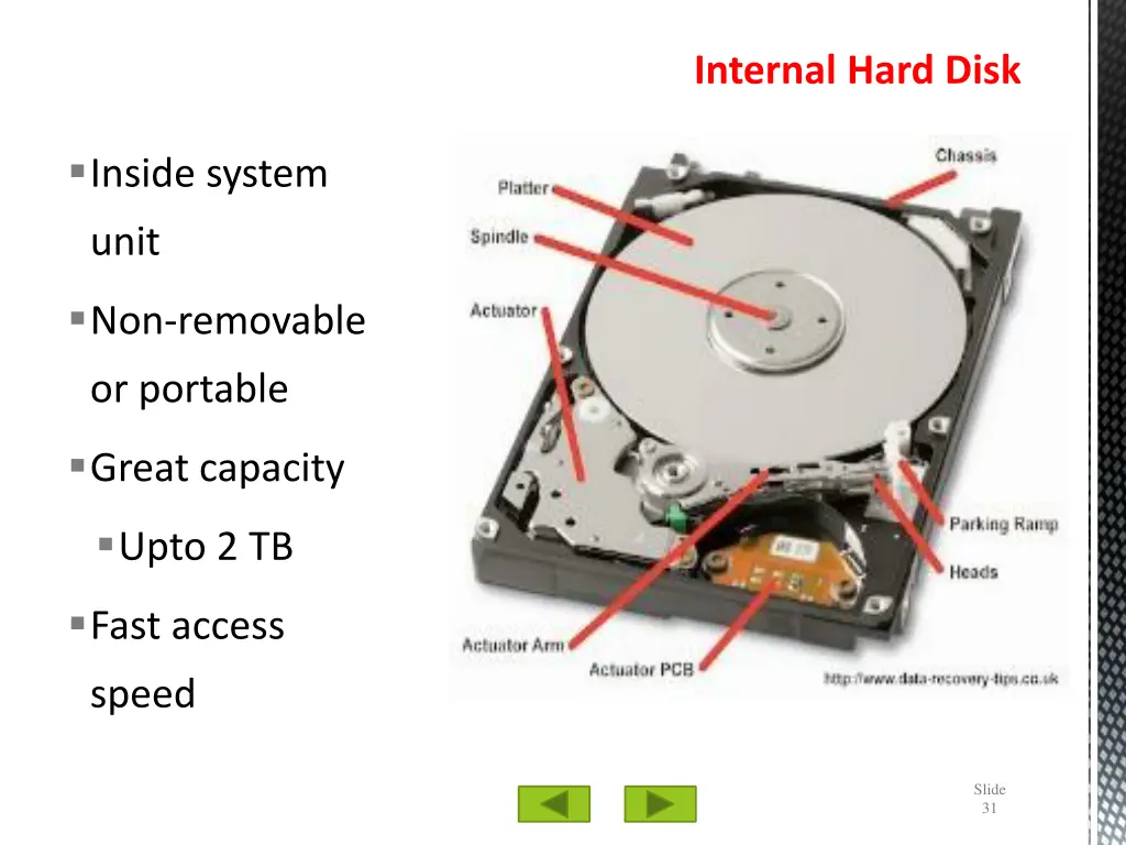 internal hard disk