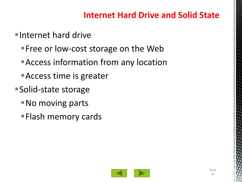 internet hard drive and solid state