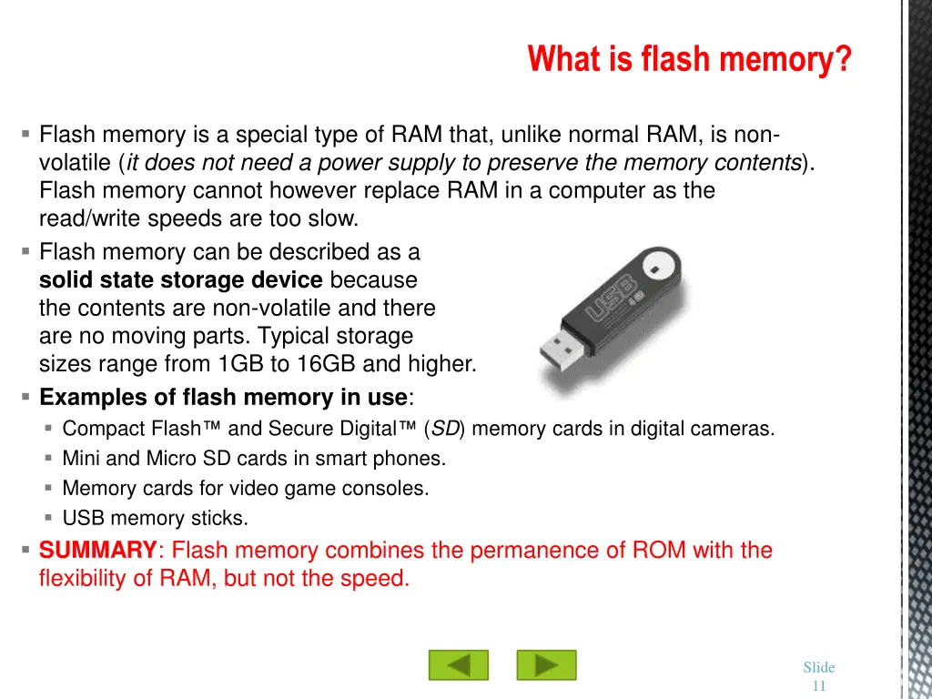 what is flash memory