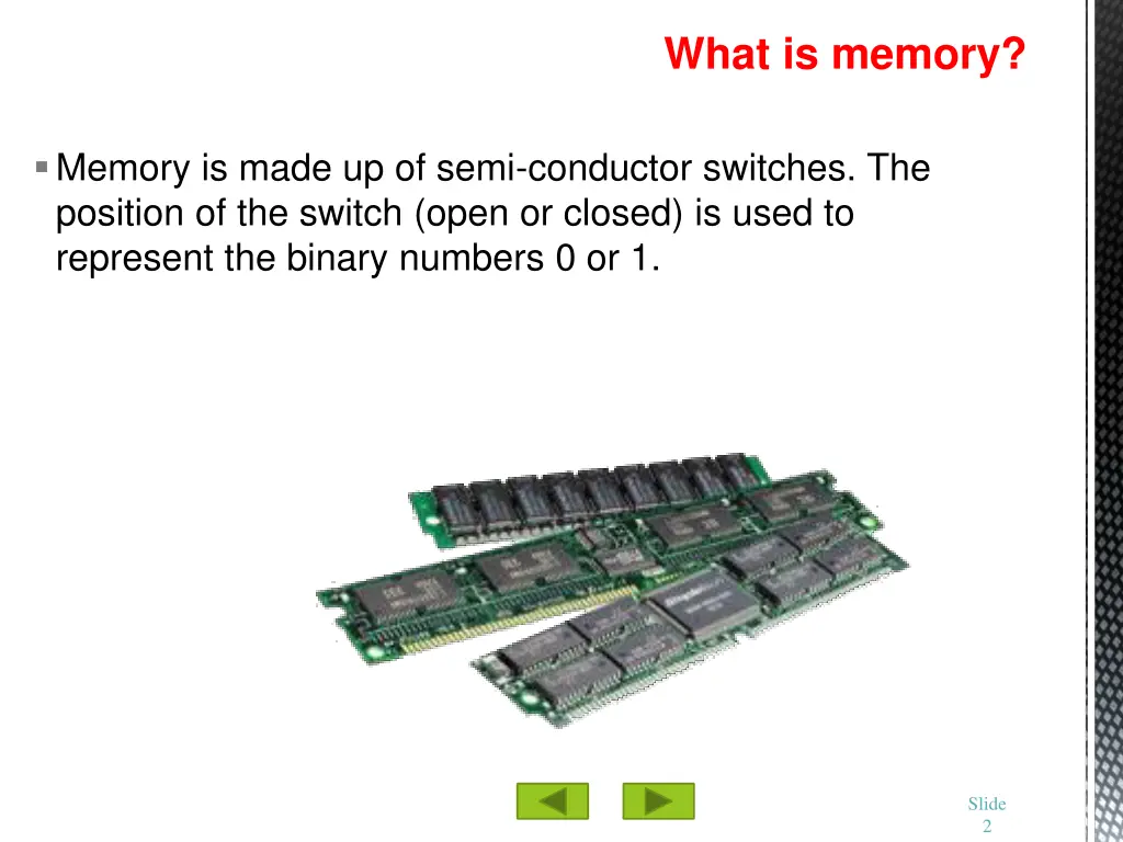 what is memory