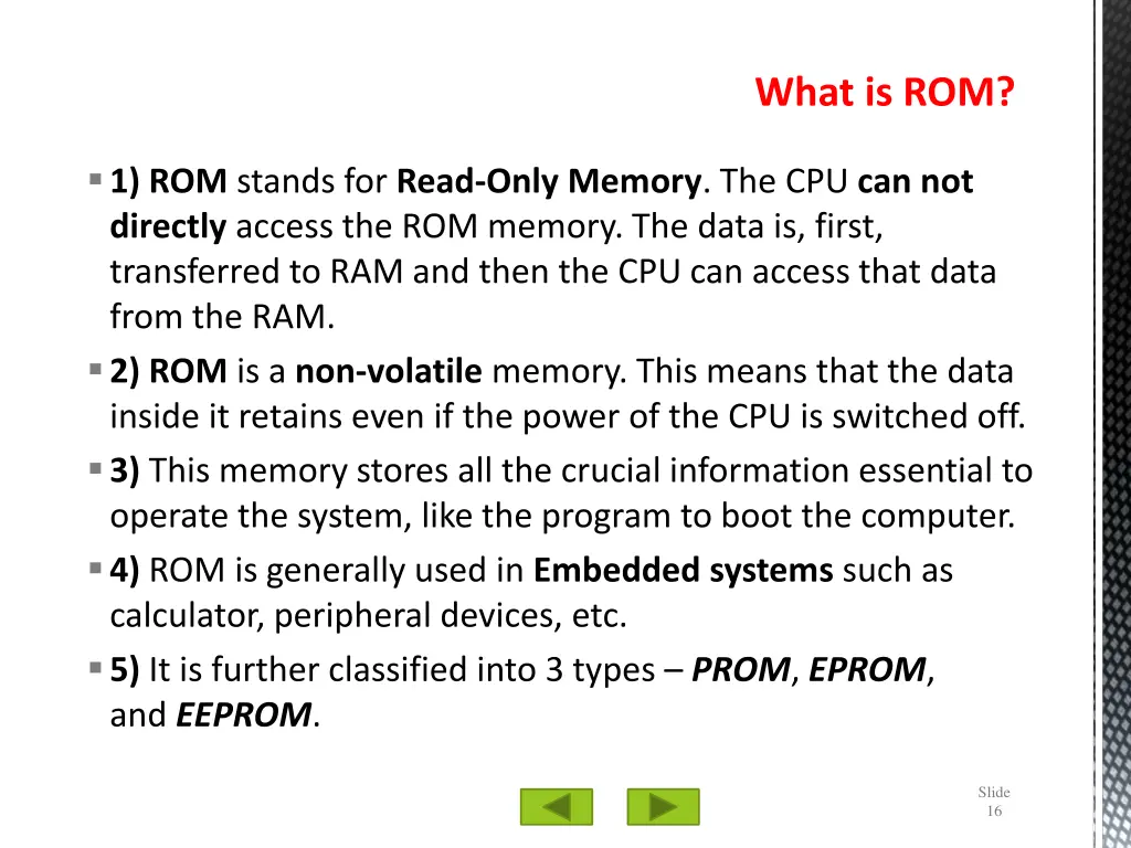 what is rom