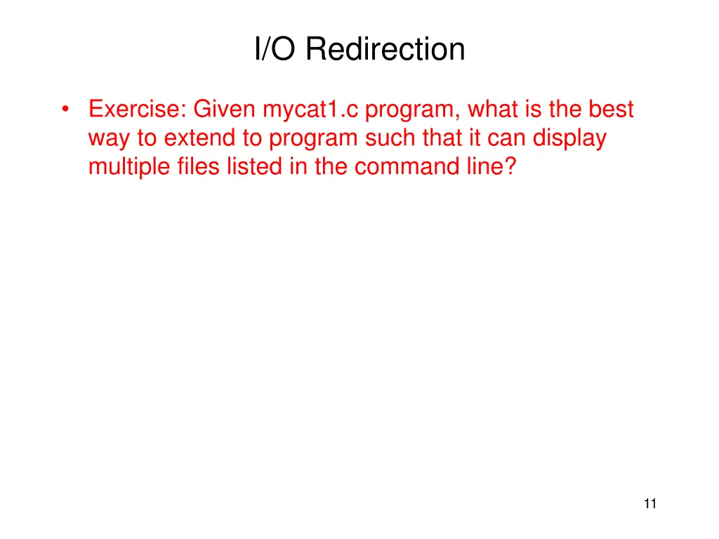 i o redirection 3