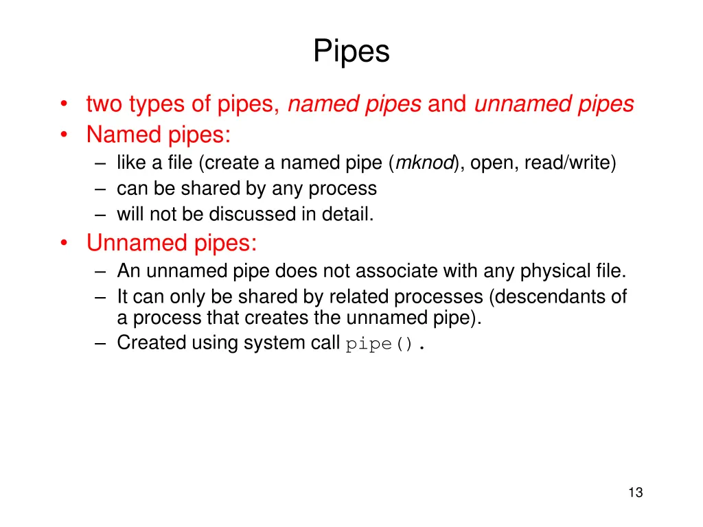 pipes