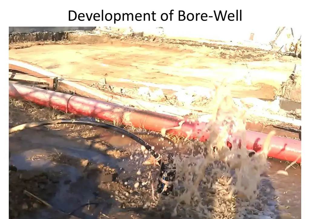 development of bore well