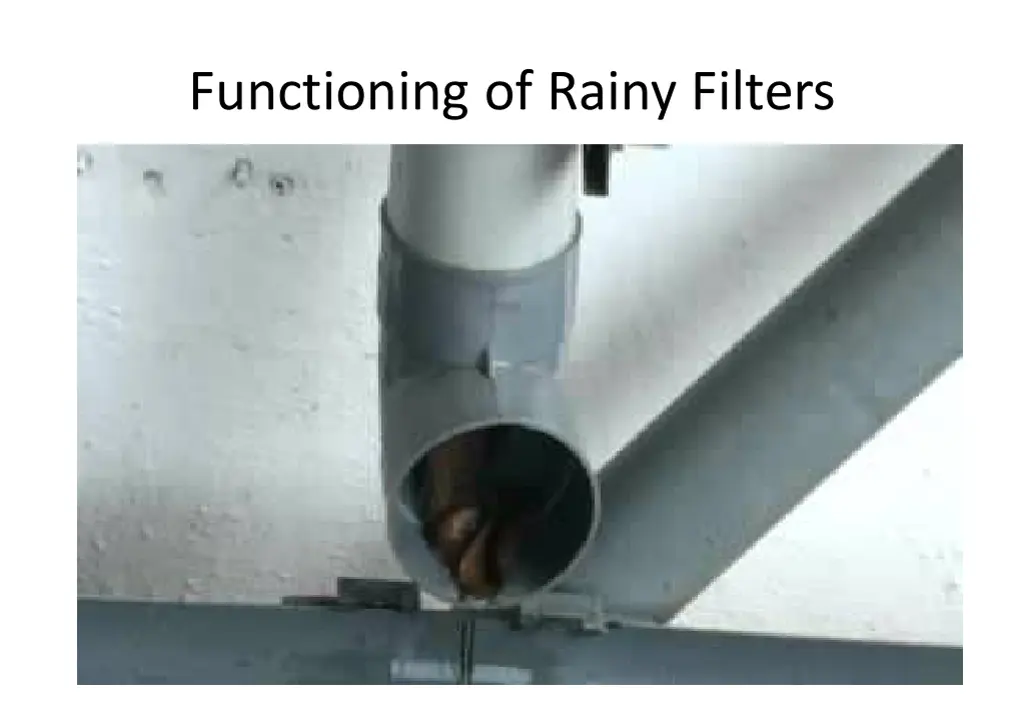 functioning of rainy filters