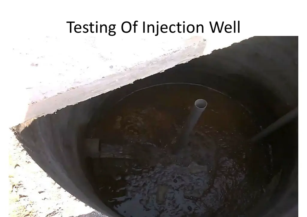 testing of injection well