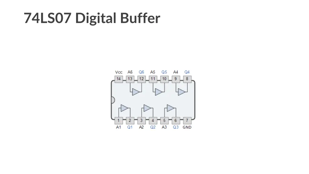 74ls07 digital buffer