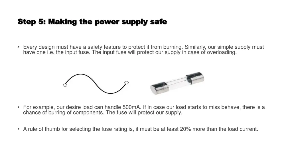 step 5 making the power supply safe step 5 making