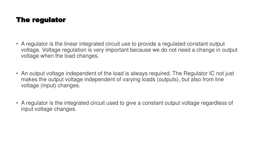 the regulator the regulator