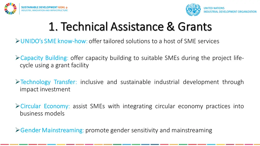 1 technical assistance grants 1 technical