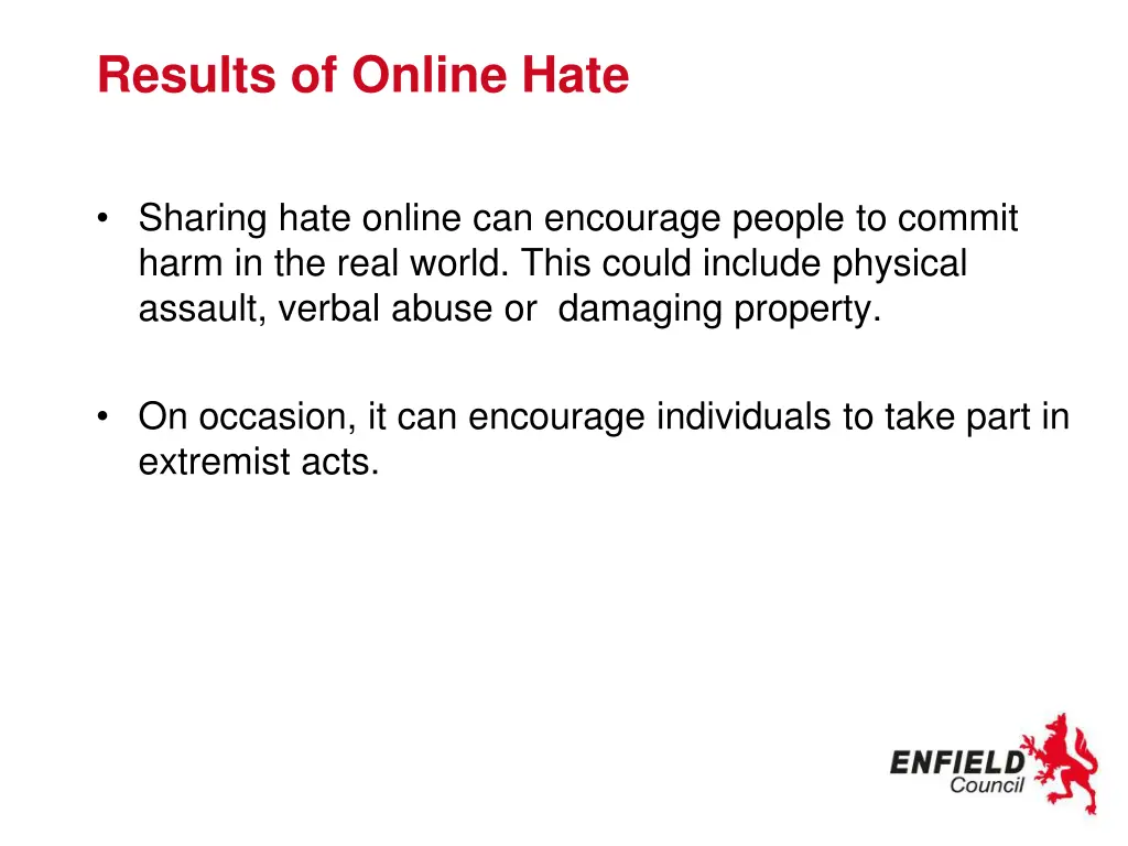 results of online hate