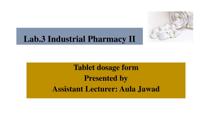 lab 3 industrial pharmacy ii