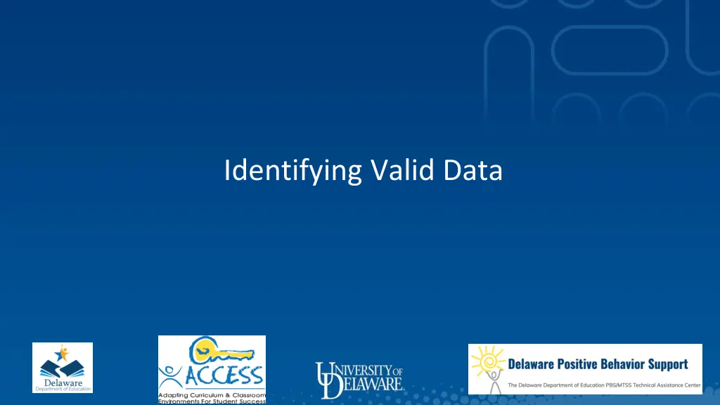 identifying valid data