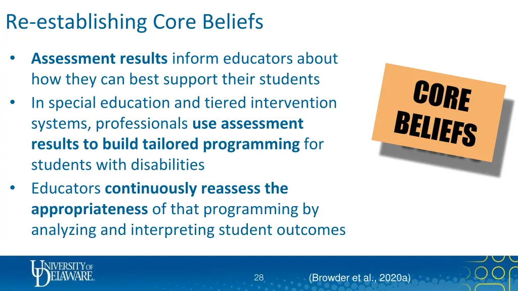 re establishing core beliefs