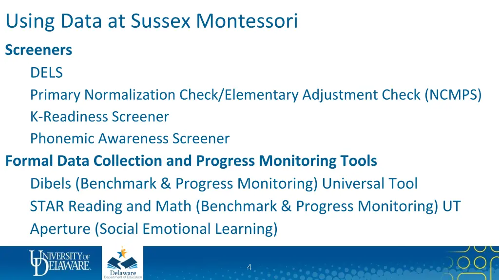 using data at sussex montessori