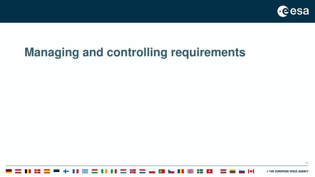 managing and controlling requirements