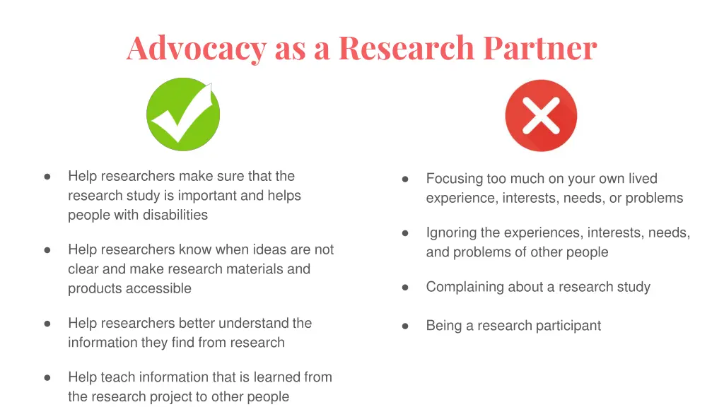 advocacy as a research partner