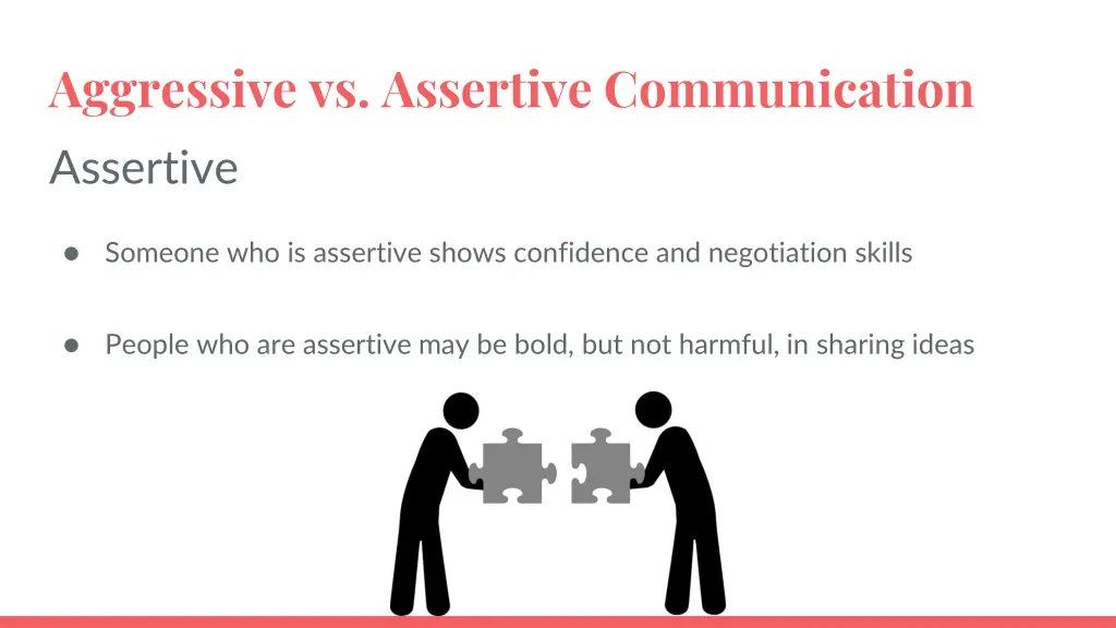 aggressive vs assertive communication assertive